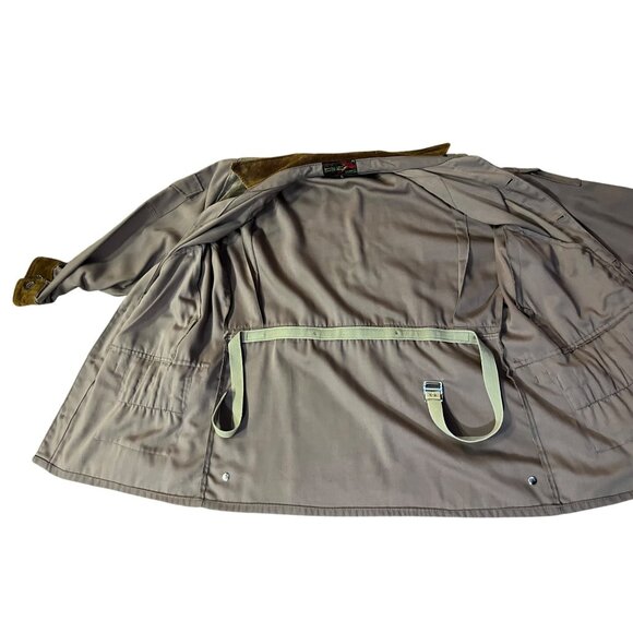 Vintage 10-X Hunting Jacket Liner Men’s L Corduroy Suede Shoulder Utility USA - Picture 7 of 16